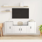 Meuble TV Mural Effet Chêne Sonoma - 160 cm-Mon Meuble TV-Blanc-12