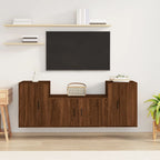 Meuble TV Mural Effet Chêne Sonoma - 160 cm-Mon Meuble TV-Chêne marron-14