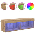 Meuble TV Mural en Bois avec LED - 100 cm-Mon Meuble TV-4