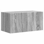 Meuble TV Mural Gris Effet Chêne - 5 Pièces-Mon Meuble TV-5