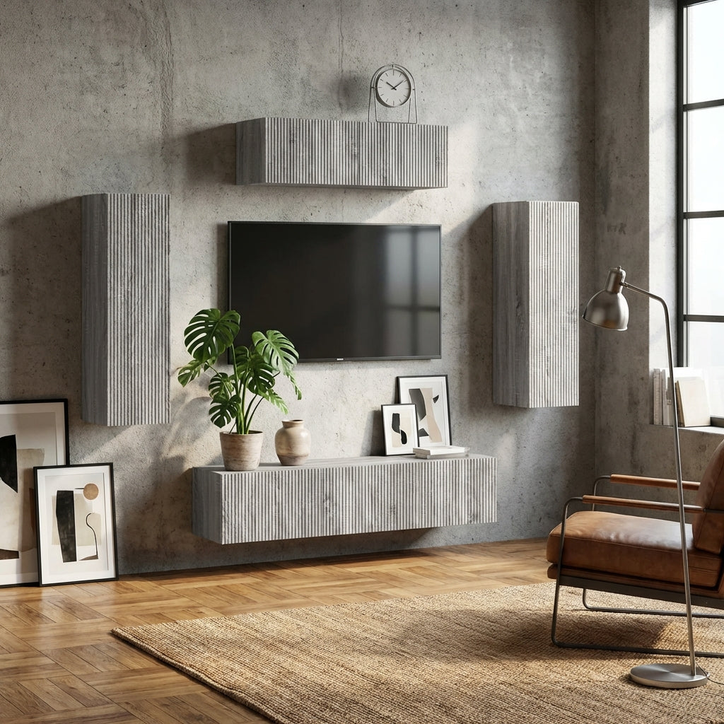 meuble-tv-mural-gris-sonoma-5-pieces-decor