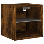 Meuble TV Mural LED Effet Chêne Fumé - 30 cm-Mon Meuble TV-30 cm-30 cm-1-7