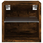 Meuble TV Mural LED Effet Chêne Fumé - 30 cm-Mon Meuble TV-30 cm-30 cm-1-8
