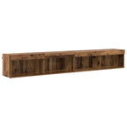 Meuble TV Mural LED en Bois Ancien - 200 cm-Mon Meuble TV-1