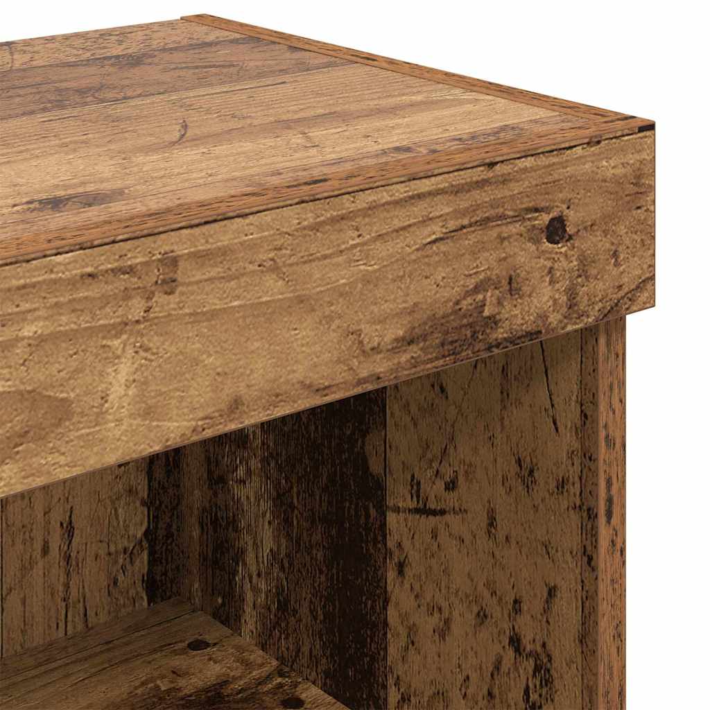 Meuble TV Mural LED en Bois Ancien - 200 cm-Mon Meuble TV-10