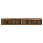 Meuble TV Mural LED en Bois Ancien - 200 cm-Mon Meuble TV-7