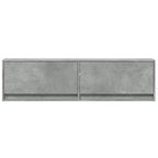 Meuble TV Mural LED en Bois Gris Béton - 140 cm-Mon Meuble TV-Gris béton-80 cm-6