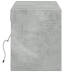 Meuble TV Mural LED en Bois Gris Béton - 140 cm-Mon Meuble TV-Gris béton-80 cm-7