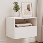 Meuble TV Mural Marron Effet Bois - 60 cm-Mon Meuble TV-Blanc-40 cm-2-44