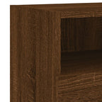 Meuble TV Mural Marron Effet Bois - 60 cm-Mon Meuble TV-Chêne marron-60 cm-1-11