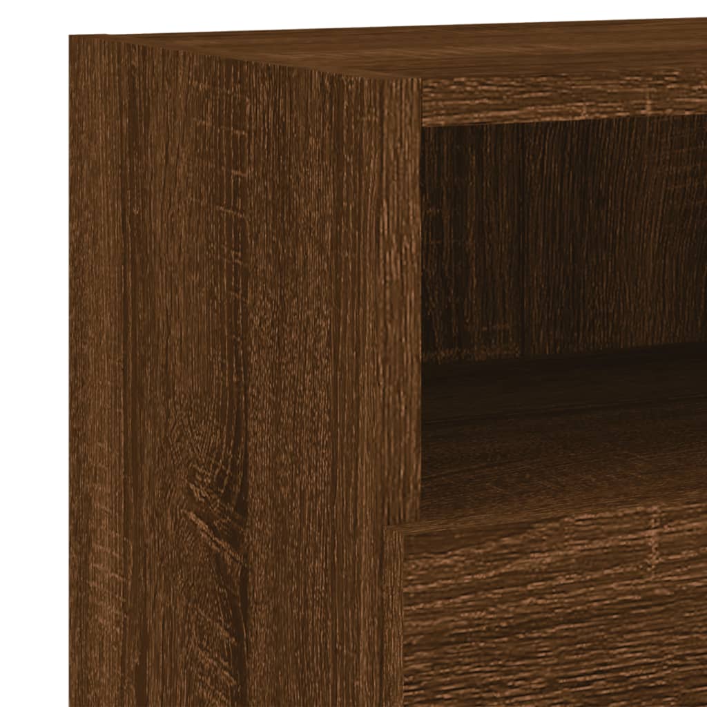 Meuble TV Mural Marron Effet Bois - 60 cm-Mon Meuble TV-Chêne marron-60 cm-1-11