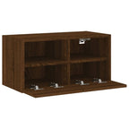 Meuble TV Mural Marron Effet Bois - 60 cm-Mon Meuble TV-Chêne marron-60 cm-1-7