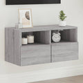 Meuble TV Mural Marron Effet Bois - 60 cm-Mon Meuble TV-Sonoma gris-60 cm-1-30