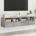 Meuble TV Mural Marron Effet Bois - 60 cm-Mon Meuble TV-Sonoma gris-60 cm-2-67