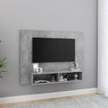 Meuble TV Mural Suspendu Effet Béton - 120 cm-Mon Meuble TV-Gris béton-120 cm-1-1