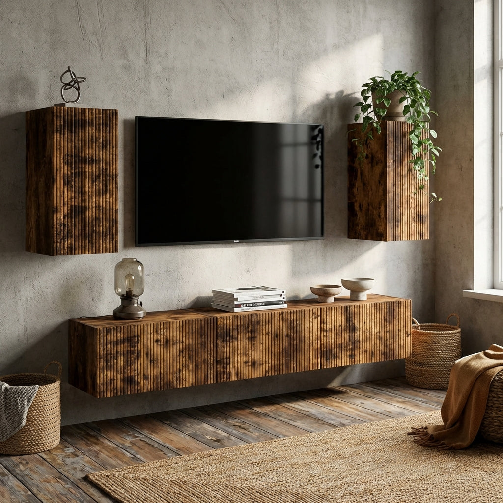 meuble-tv-mural-suspendu-industriel-effet-chene-fume-5-pieces-decor