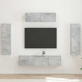 Meuble TV Mural XXL Couleur Gris Sonoma - 5 Pièces-Mon Meuble TV-Gris béton-17