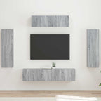 Meuble TV Mural XXL Couleur Gris Sonoma - 5 Pièces-Mon Meuble TV-Sonoma gris-2