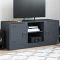 Meuble TV Noir Anthracite en Acier - 99 cm-Mon Meuble TV-Anthracite-1-1