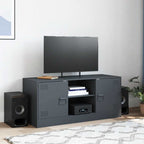 Meuble TV Noir Anthracite en Acier - 99 cm-Mon Meuble TV-Anthracite-1-3