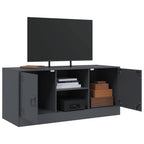 Meuble TV Noir Anthracite en Acier - 99 cm-Mon Meuble TV-Anthracite-1-5