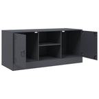 Meuble TV Noir Anthracite en Acier - 99 cm-Mon Meuble TV-Anthracite-1-7
