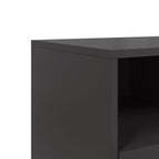 Meuble TV Noir avec Rangement en Acier - 68 cm-Mon Meuble TV-Noir-1-10