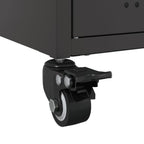 Meuble TV Noir avec Rangement en Acier - 68 cm-Mon Meuble TV-Noir-1-11
