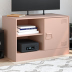 Meuble TV Noir en Acier - 67 cm-Mon Meuble TV-Rose-1-17