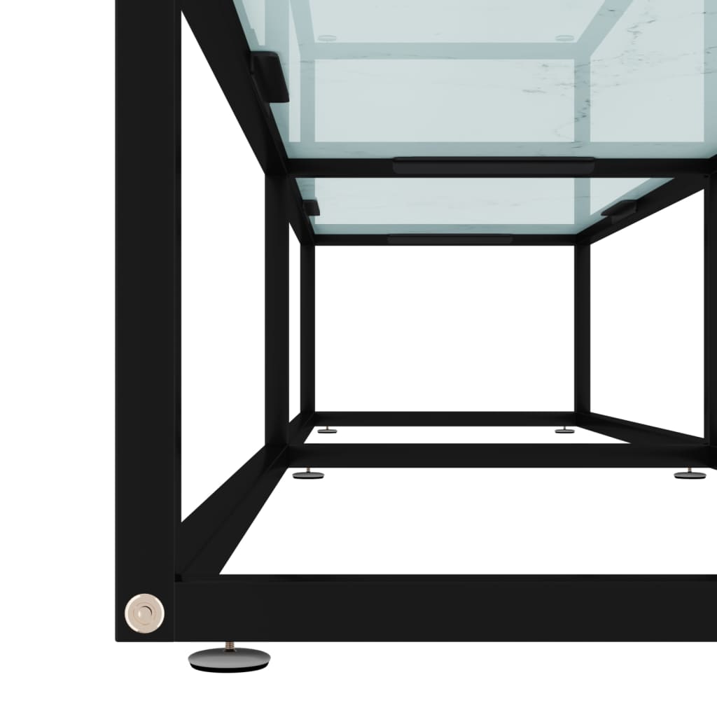 Meuble TV Noir en Verre Effet Marbre - 180 cm-Mon Meuble TV-Noir et marbre noir-160 cm-1-6