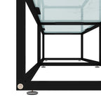 Meuble TV Noir en Verre Effet Marbre - 180 cm-Mon Meuble TV-Noir et marbre noir-160 cm-1-6