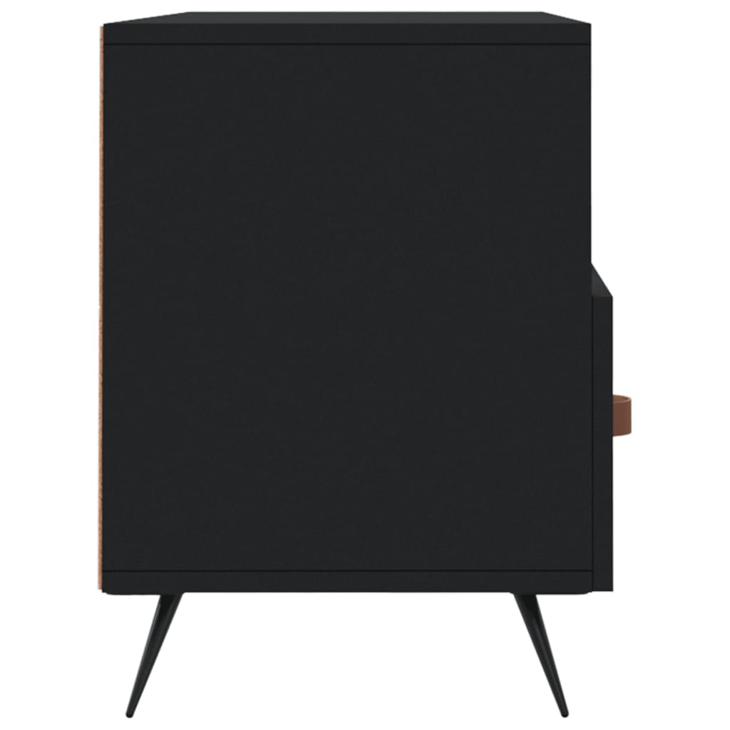 Meuble TV Noir et Métal - 102 cm-Mon Meuble TV-Chêne sonoma-1-7