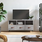 Meuble TV Noir et Métal - 102 cm-Mon Meuble TV-Sonoma gris-1-16