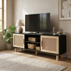 meuble-tv-noir-et-rotin-naturel-105-cm-decor