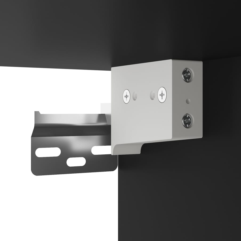 Meuble TV Noir LED Mural - 30 cm-Mon Meuble TV-30 cm-30 cm-1-12