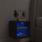 Meuble TV Noir LED Mural - 30 cm-Mon Meuble TV-30 cm-30 cm-1-3