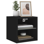 Meuble TV Noir LED Mural - 30 cm-Mon Meuble TV-30 cm-30 cm-1-6