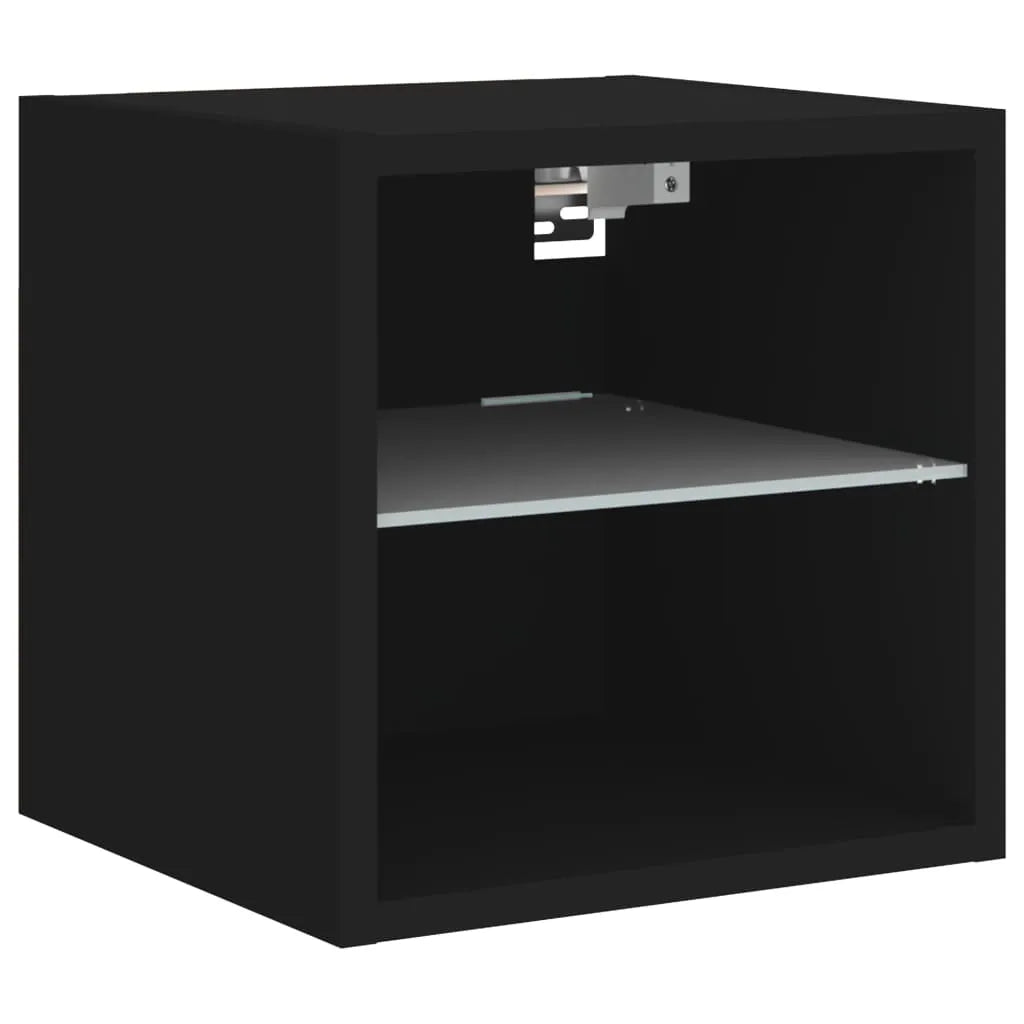 Meuble TV Noir LED Mural - 30 cm-Mon Meuble TV-30 cm-30 cm-1-7
