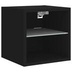 Meuble TV Noir LED Mural - 30 cm-Mon Meuble TV-30 cm-30 cm-1-7
