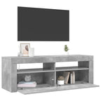 Meuble TV Noir Mat avec LED - 120 cm-Mon Meuble TV-7