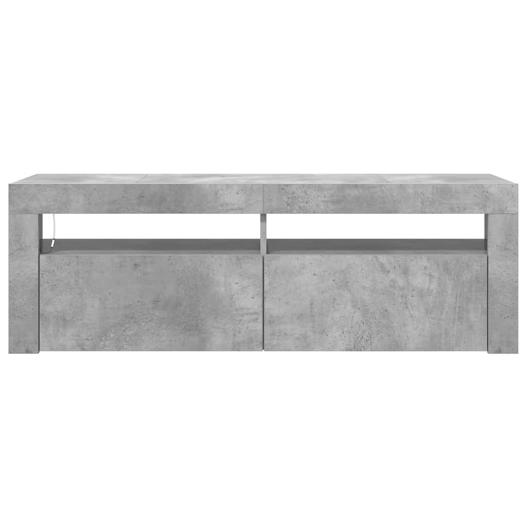 Meuble TV Noir Mat avec LED - 120 cm-Mon Meuble TV-8