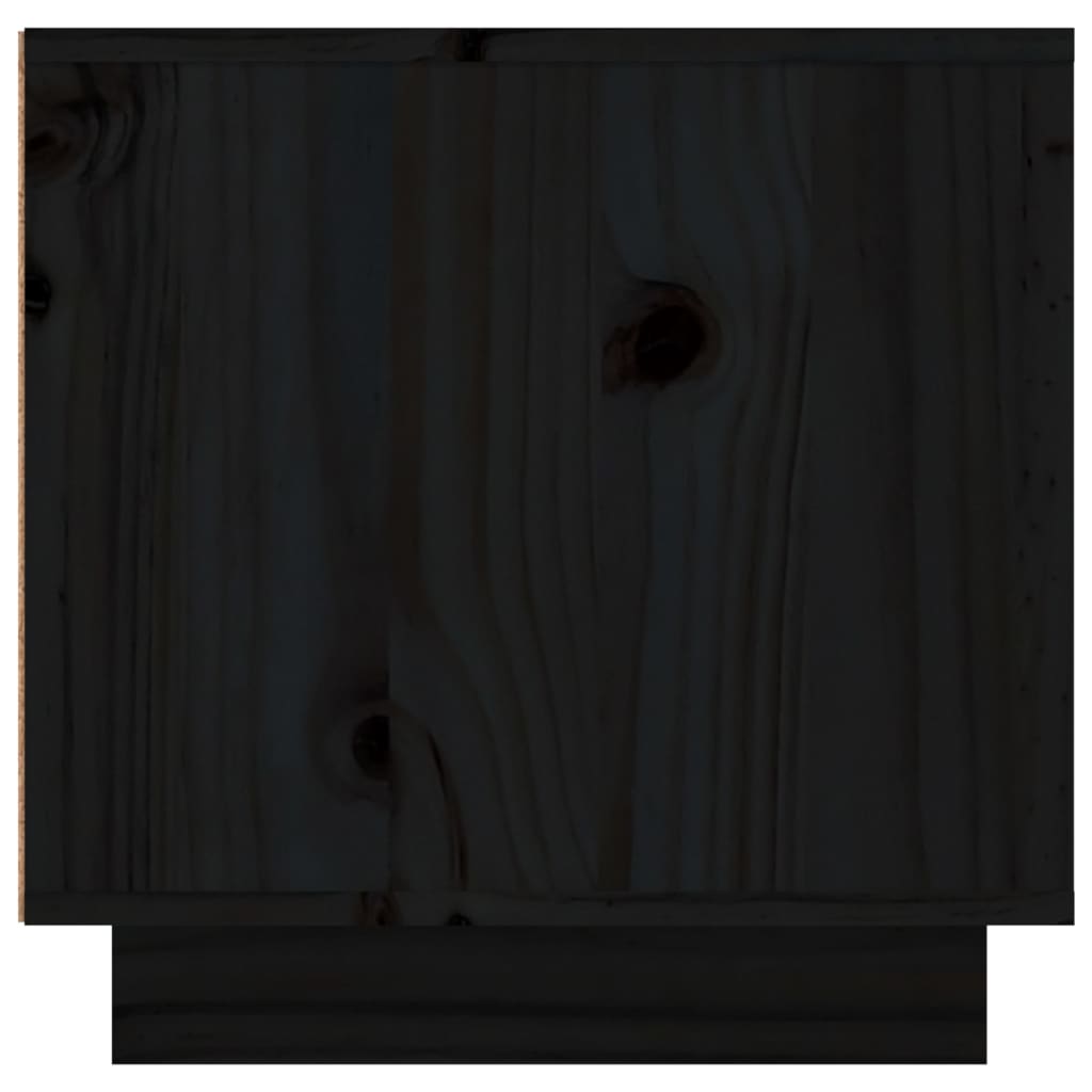 Meuble TV Noir Mat et Bois Massif - 156 cm-Mon Meuble TV-Blanc-1-8