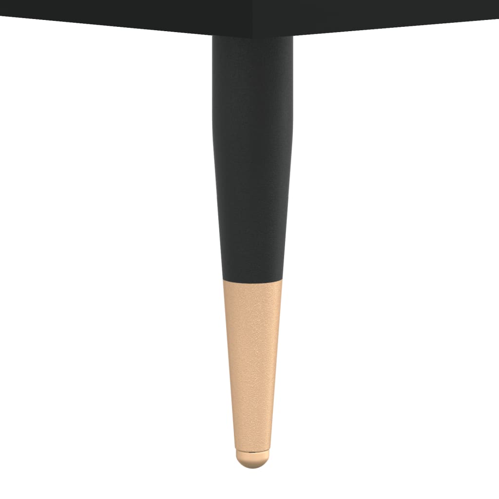 Meuble TV Noir Moderne aux Pieds en Fer - 102 cm-Mon Meuble TV-Chêne fumé-1-10