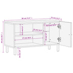 Meuble TV Noir sur Pied en Manguier - 80 cm-Mon Meuble TV-Naturel-bois de manguier massif-1-11