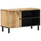 Meuble TV Noir sur Pied en Manguier - 80 cm-Mon Meuble TV-Naturel-bois de manguier massif-1-12