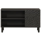 Meuble TV Noir sur Pied en Manguier - 80 cm-Mon Meuble TV-Naturel-bois de manguier massif-1-3