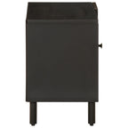 Meuble TV Noir sur Pied en Manguier - 80 cm-Mon Meuble TV-Naturel-bois de manguier massif-1-4