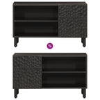 Meuble TV Noir sur Pied en Manguier - 80 cm-Mon Meuble TV-Naturel-bois de manguier massif-1-6