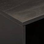 Meuble TV Noir sur Pied en Manguier - 80 cm-Mon Meuble TV-Naturel-bois de manguier massif-1-7