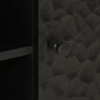 Meuble TV Noir sur Pied en Manguier - 80 cm-Mon Meuble TV-Naturel-bois de manguier massif-1-8